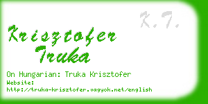 krisztofer truka business card